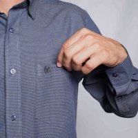 Camisa Compreterno Flanelada Azul Indigo