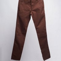 Calça de Sarja Slim Marrom