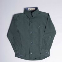 Camisa Brerrô Verde Militar Infantil