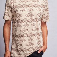 Camiseta Básica Pierro Folhagem Nude