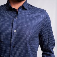  Camisa Brerrô Azul Marinho Poá