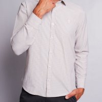 Camisa Indiccatto Slim Fit Xadrez Nude