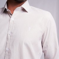 Camisa Indiccatto Slim Fit Xadrez Nude