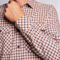 Camisa Indiccatto Flanelada Xadrez Terracota