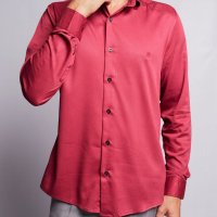  Camisa Tencel Cereja