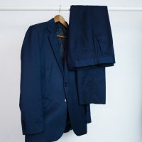 Terno Poliviscose Slim Azul Carbono