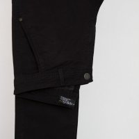 Calça de Sarja Slim Specific Preta Bolso Faca