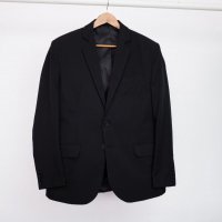 Terno Microfibra Preto Detalhes