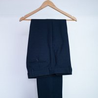 Calça Alfaiataria Oxford Azul Escuro