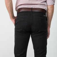 Calça de Sarja Slim Specific Preta Bolso Faca