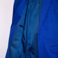 Terno Gabardine Azul Bic