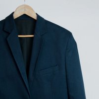 Blazer de Sarja Azul Marinho