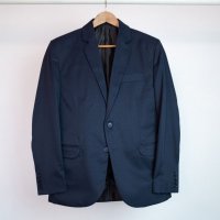 Terno Gabardine Azul Marinho