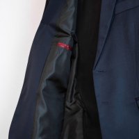 Terno Gabardine Azul Marinho